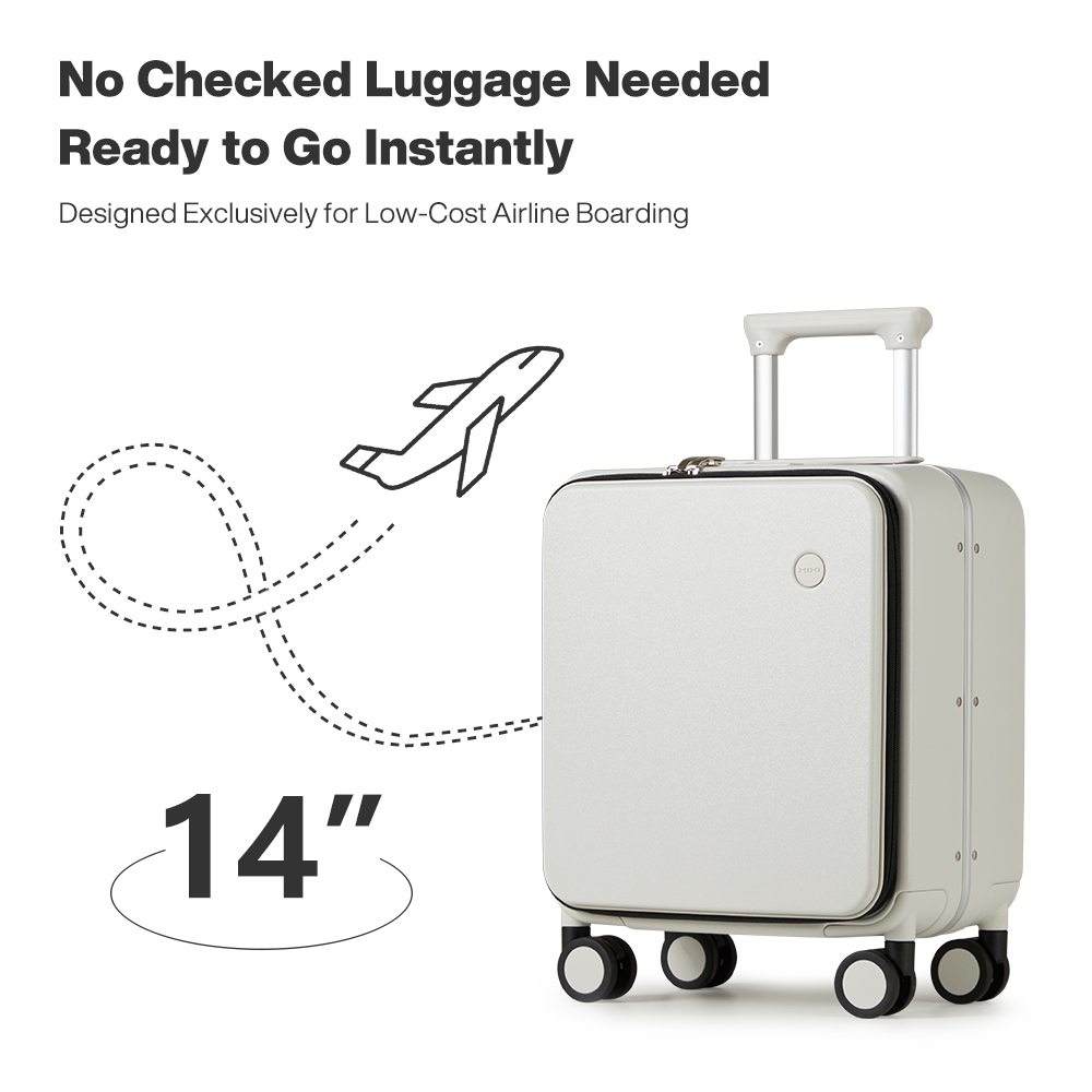 Mixi 14 Inch Underseat PC Hard - Aluminum Frame Carry On Luggage review and price