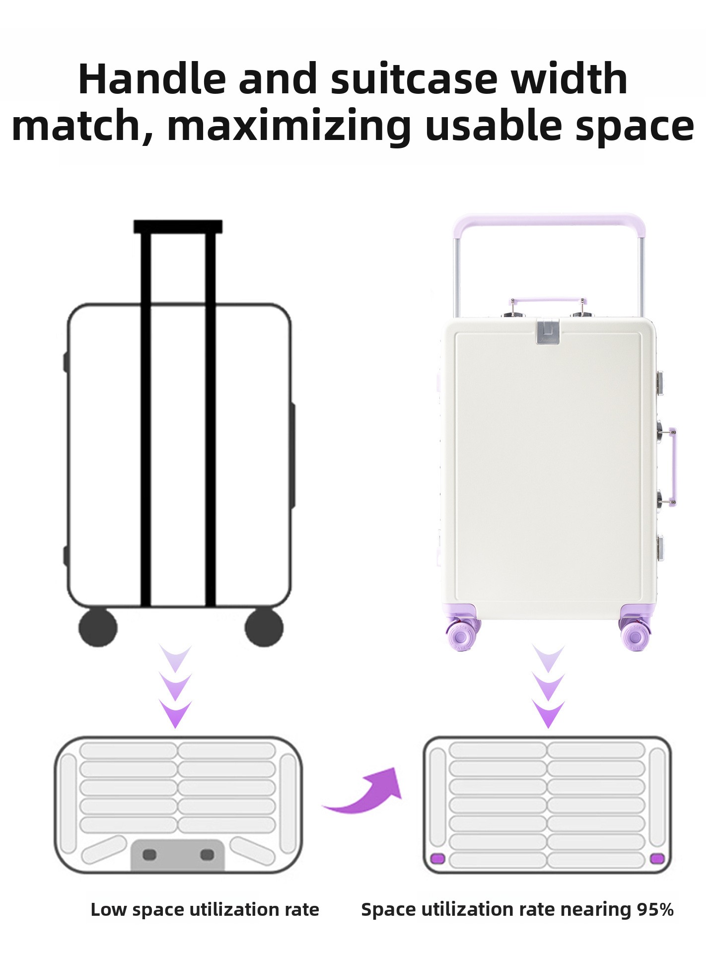 New Large Capacity Aluminum Fr - Aluminum Frame Carry On Luggage review and price