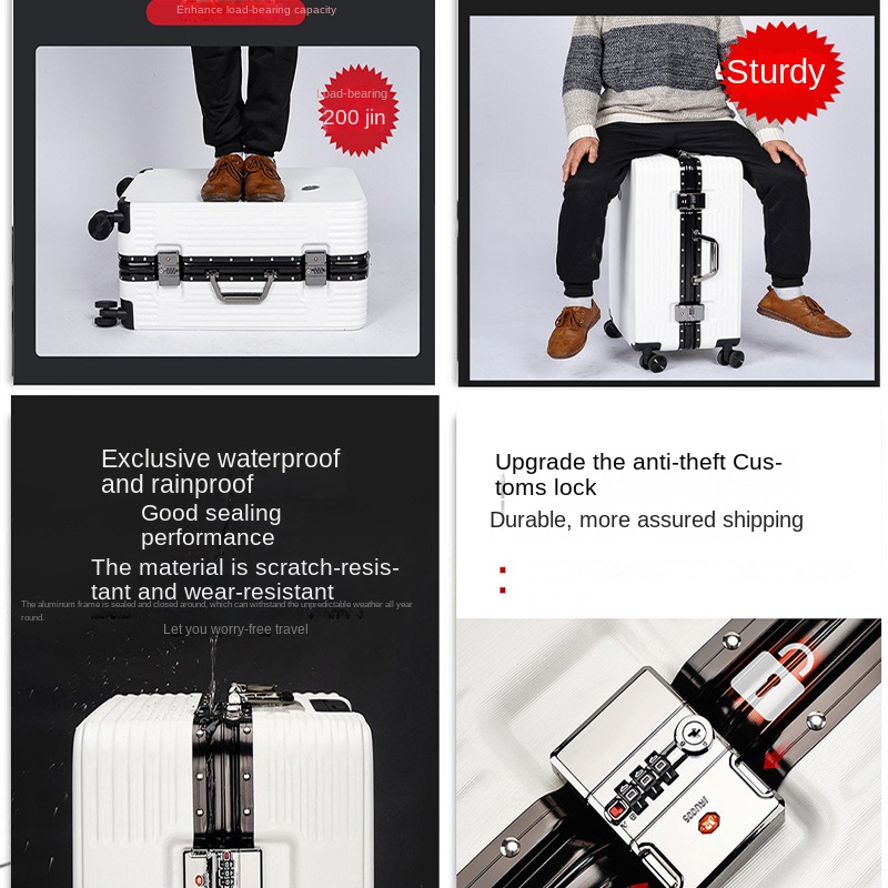 Aluminium-framed Suitcases for - Spinner Wheel Rolling Suitcase 20 Inch review and price