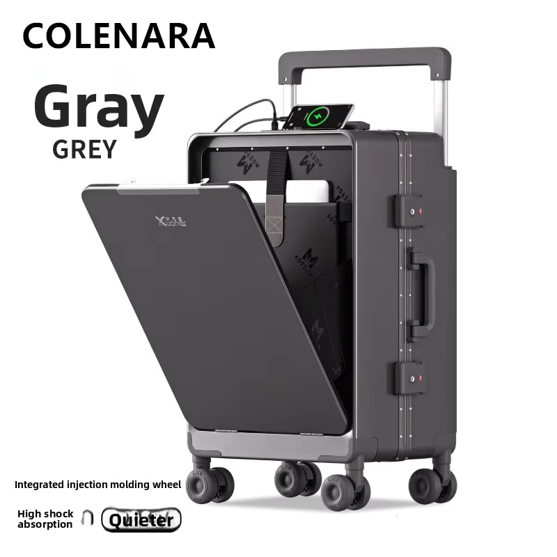 COLENARA ABS+PC Suitcase Front - Front Opening Laptop Luggage 24 Inch review and price