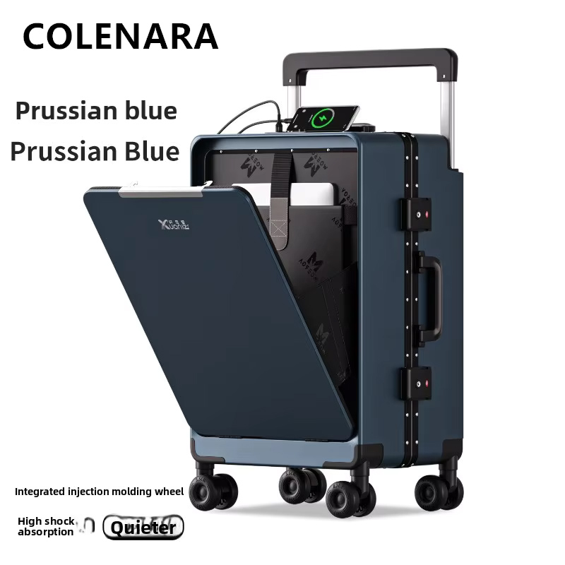 COLENARA ABS+PC Suitcase Front - Front Opening Laptop Luggage 24 Inch review and price