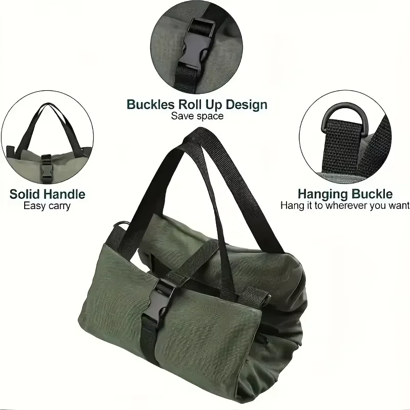 1pc Multi-Purpose Canvas Roll  - Foldable Rolling Luggage Bag review and price