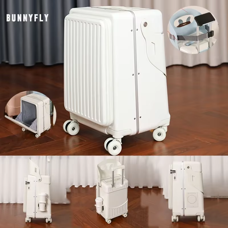 BunnyFly Wide Handle Carry-On  - Aluminum Frame Carry On Luggage review and price