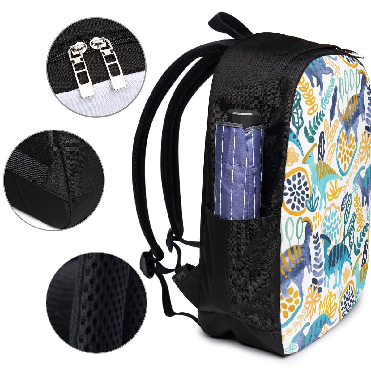 Gouache Parasaurolophuses Back - Travel Bags review and price