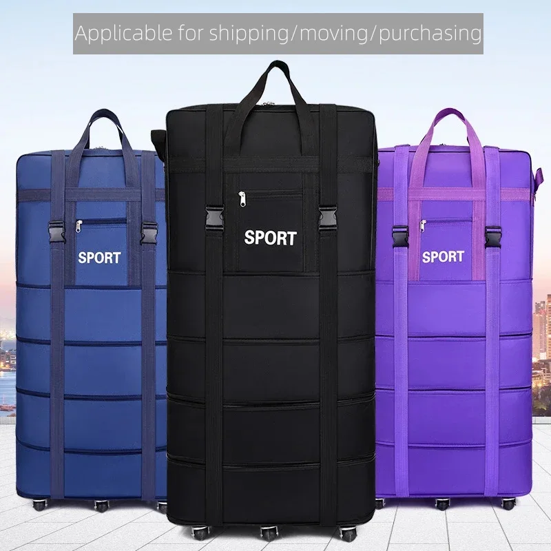 Plus Airline Checked Bag Oxfor - Foldable Rolling Luggage Bag review and price